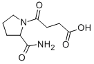 structure of CAS# 436811-12-0, 4-(2-Carbamoyl-Pyrrolidin-1-Yl)-4-Oxo-Butyric Acid;4-[(2S)-2-Carbamoylpyrrolidin-1-Yl]-4-Oxo-Butanoate;4-[(2S)-2-Carbamoyl-1-Pyrrolidinyl]-4-Oxobutanoate;4-[(2S)-2-Carbamoylpyrrolidin-1-Yl]-4-Keto-Butyrate
