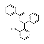 结构式 CAS# 4376-83-4, 3-(2-羟基苯基)-1,3-二苯基-1-丙酮