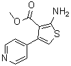 structure of CAS# 438229-64-2, Methyl 2-Amino-4-(4-Pyridinyl)-3-Thiophenecarboxylate;methyl 2-amino-4-(4-pyridyl)thiophene-3-carboxylate;Methyl 2-amino-4-pyridin-4-ylthiophene-3-carboxylate;Methyl2-amino-4-pyridin-4-ylthiophene-3-carboxylate