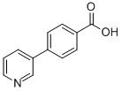 structure of CAS# 4385-75-5, 4-Pyridin-3-Yl-Benzoic Acid;4-(2-Fluoropyridin-3-Yl)Benzoic Acid;4-(5-Fluoropyridin-3-Yl)Benzoic Acid;4-Pyridin-3-Ylbenzoic Acid 97%