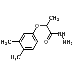 structure of CAS# 438613-32-2, 2-(3,4-Dimethylphenoxy)Propanehydrazide;2-(3,4-dimethylphenoxy)propanohydrazide;PROPANOIC ACID,2-(3,4-DIMETHYLPHENOXY)-, HYDRAZIDE;MFCD02609609