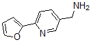 结构式 CAS# 441055-75-0, 6-(2-呋喃基)-3-吡啶甲胺