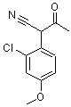 结构式 CAS# 441060-95-3, 2-(2-氯-4-甲氧基苯基)-3-氧代丁腈