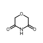 结构式 CAS# 4430-05-1, 3,5-吗啉二酮