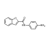 结构式 CAS# 443291-26-7, N-(4-氨基苯基)-1-苯并呋喃-2-甲酰胺