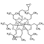 structure of CAS# 444315-17-7, 1,3,5,7,9,11,13-Heptaisobutyl-15-[3-(2-Oxiranylmethoxy)Propoxy]Pentacyclo[9.5.1.1<Sup>3,9</Sup>.1<Sup>5,15</Sup>.1<Sup>7,13</Sup>]Octasiloxane;1,3,5,7,9,11,13-Heptaisobutyl-15-[3-(2-oxiranylmethoxy)propoxy]pentacyclo[9.5.1.1<sup>3,9</sup>.1<sup>5,15</sup>.1<sup>7,13</sup>]octasiloxan;1,3,5,7,9,11,13-Heptaisobutyl-15-[3-(2-oxiranylmethoxy)propoxy]pentacyclo[9.5.1.1<sup>3,9</sup>.1<sup>5,15</sup>.1<sup>7,13</sup>]octasiloxane;1,3,5,7,9,11,13-Heptaisobutyl-15-[3-(2-oxiranylméthoxy)propoxy]pentacyclo[9.5.1.1<sup>3,9</sup>.1<sup>5,15</sup>.1<sup>7,13</sup>]octasiloxane