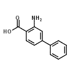 structure of CAS# 4445-43-6, 3-Amino-4-Biphenylcarboxylic Acid;2-amino-4-phenylbenzoic acid;3-Amino-1,1'-biphenyl-4-carboxylic acid;3-Amino-1,1-biphenyl-4-carboxylic acid