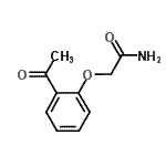 structure of CAS# 445232-49-5, 2-(2-Acetylphenoxy)Acetamide;2-(2-Acetylphenoxy)acetamide;MFCD02245031