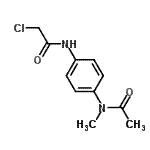 结构式 CAS# 446848-52-8, N-{4-[(氯乙酰基)氨基]苯基}-N-甲基乙酰胺