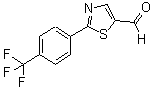 结构式 CAS# 447406-52-2, 2-[4-(三氟甲基)苯基]-5-噻唑甲醛