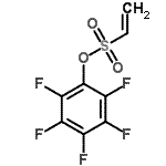 structure of CAS# 452905-58-7, Pentafluorophenyl Ethenesulfonate;2,3,4,5,6-Pentafluorophenyl 1-ethylenesulfonate;MFCD06659554;perfluorophenyl ethenesulfonate