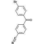 结构式 CAS# 452929-54-3, 4-(4-溴苯甲酰基)苯甲腈