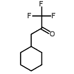 结构式 CAS# 457-49-8, 3-环己基-1,1,1-三氟丙酮