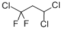 structure of CAS# 460-63-9, 1,3,3-Trichloro-1,1-Difluoropropane;1,3,3-Trichloro-1,1-Difluoro-Propane;1,1-Difluoro-1,3,3-Trichloropropane;Hcfc-242