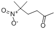 structure of CAS# 4604-49-3, 5-Methyl-5-Nitrohexan-2-One;5-Methyl-5-Nitro-Hexan-2-One;2-Hexanone, 5-Methyl-5-Nitro-