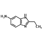 structure of CAS# 46055-62-3, 2-Ethyl-1H-Benzimidazol-6-Amine;1H-Benzimidazol-5-amine,2-ethyl-;2-ethyl-1H-benzimidazol-6-amine;2-ethyl-1H-benzo[d]imidazol-5-amine