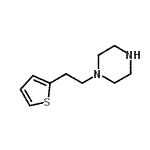 structure of CAS# 461046-73-1, 1-[2-(2-Thienyl)Ethyl]Piperazine;1-(2-Thien-2-ylethyl)piperazine;1-(2-THIENYLETHYL)PIPERAZINE;1-(2-Thiophen-2-yl-ethyl)piperazine