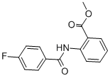 structure of CAS# 461681-88-9, Methyl 2-[(4-Fluorobenzoyl)Amino]Benzoate;2-[[(4-Fluorophenyl)-Oxomethyl]Amino]Benzoic Acid Methyl Ester;2-[(4-Fluorobenzoyl)Amino]Benzoic Acid Methyl Ester;Methyl 2-[(4-Fluorophenyl)Carbonylamino]Benzoate