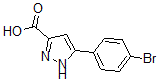 结构式 CAS# 46413-66-5, 5-(4-溴苯基)-1H-吡唑-3-羧酸