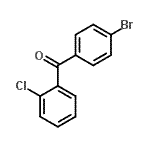 structure of CAS# 464190-33-8, (4-Bromophenyl)(2-Chlorophenyl)Methanone;4-Bromo-2'-chlorobenzophenone
