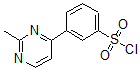 结构式 CAS# 465514-07-2, 3-(2-甲基-4-嘧啶基)苯磺酰氯
