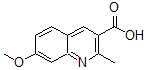 结构式 CAS# 470702-34-2, 7-甲氧基-2-甲基-3-喹啉羧酸