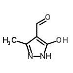 structure of CAS# 470704-73-5, 5-Hydroxy-3-Methyl-1H-Pyrazole-4-Carbaldehyde;5-hydroxy-3-methylpyrazole-4-carbaldehyde;MFCD20502422;MFCD12027057