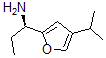 结构式 CAS# 473733-02-7, (alphaR)-alpha-乙基-4-(1-甲基乙基)-2-呋喃甲胺
