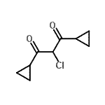 结构式 CAS# 473924-29-7, 2-氯-1,3-二环丙基-1,3-丙烷二酮