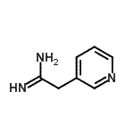 structure of CAS# 474310-74-2, 2-(3-Pyridinyl)Ethanimidamide;2-(3-pyridinyl)ethanimidamide;2-(3-pyridyl)ethanamidine;2-(pyridin-3-yl)acetimidamide