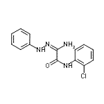 结构式 CAS# 475162-11-9, N-(2-氯苯基)-2-亚氨基-2-(2-苯基肼基)乙酰胺