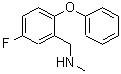 结构式 CAS# 476310-75-5, 1-(5-氟-2-苯氧基苯基)-N-甲基甲胺