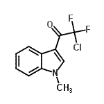 结构式 CAS# 478079-31-1, 2-氯-2,2-二氟-1-(1-甲基-1H-吲哚-3-基)乙酮