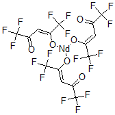 结构式 CAS# 47814-18-6, (OC-6-11)-三(1,1,1,5,5,5-六氟-2,4-戊烷二酮)-钕