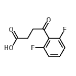 structure of CAS# 478162-62-8, 4-(2,6-Difluorophenyl)-4-Oxobutanoic Acid;4-(2,6-Difluorophenyl)-4-oxobutyric acid