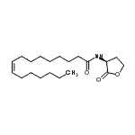 structure of CAS# 479050-94-7, (9Z)-N-[(3S)-2-Oxotetrahydro-3-Furanyl]-9-Hexadecenamide;