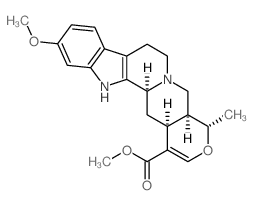 CAS#: 482-96-2， (20a)-16,17-Didehydro-11-Methoxy-19a-Methyl-18-Oxayohimban-16-Carboxylic Acid Methyl Ester