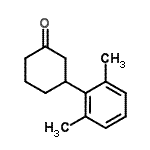 结构式 CAS# 486397-33-5, 3-(2,6-二甲基苯基)环己酮
