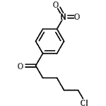 structure of CAS# 487058-76-4, 5-Chloro-1-(4-Nitrophenyl)-1-Pentanone;5-Chloro-1-(4-nitrophenyl)-1-oxopentane;MFCD08064679