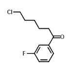 结构式 CAS# 488098-58-4, 6-氯-1-(3-氟苯基)-1-己酮