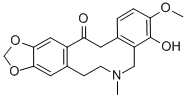CAS#: 490-52-8， 5,7,8,15-Tetrahydro-4-hydroxy-3-methoxy-6-methyl(1,3)benzodioxolo(5,6-e)(2)benzazecin-14(6H)-one