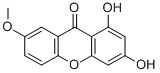 structure of CAS# 491-64-5, Isogentisin;1,3-Dihydroxy-7-Methoxy-Xanthen-9-One;1,3-Dihydroxy-7-Methoxy-9-Xanthenone;1,3-Dihydroxy-7-Methoxy-Xanthone
