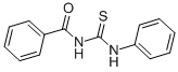 structure of CAS# 4921-82-8, 1-Benzoyl-3-Phenyl-2-Thiourea;N-[(Phenylamino)-Thioxomethyl]Benzamide;N-(Phenylthiocarbamoyl)Benzamide;1-Benzoyl-3-Phenyl-2-Thiourea