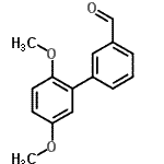 structure of CAS# 493030-93-6, 2',5'-Dimethoxy-3-Biphenylcarbaldehyde;3-(2,5-Dimethoxyphenyl)benzaldehyde