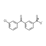 structure of CAS# 494203-12-2, (3-Chlorophenyl)(3-Nitrophenyl)Methanone;3-Chloro-3'-nitrobenzophenone;MFCD00228117