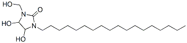 CAS 登录号：49686-00-2， 4,5-二羟基-1-(羟基甲基)-3-十八烷基咪唑烷-2-酮