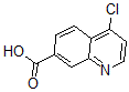 structure of CAS# 49713-58-8, 4-Chloro-7-Quinolinecarboxylic Acid;4-Chloroquinoline-7-Carboxylic Acid