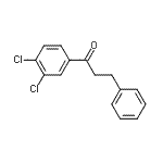 structure of CAS# 49747-54-8, 1-(3,4-Dichlorophenyl)-3-Phenyl-1-Propanone;3',4'-Dichloro-3-phenylpropiophenone