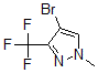 structure of CAS# 497832-99-2, 4-Bromo-1-Methyl-3-(Trifluoromethyl)-1H-Pyrazole;4-Bromo-1-Methyl-3-Trifluoromethyl-1H-Pyrazole ,97%;4-BROMO-1-METHYL-3-(TRIFLUOROMETHYL)-1H-PYRAZOLE