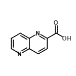 structure of CAS# 49850-62-6, 1,5-Naphthyridine-2-Carboxylic Acid;